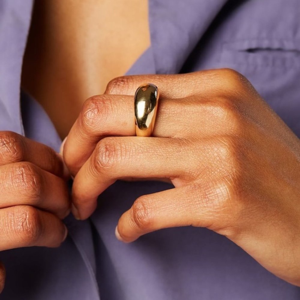 Ana Luisa Noa Chunky Gold Dome Ring